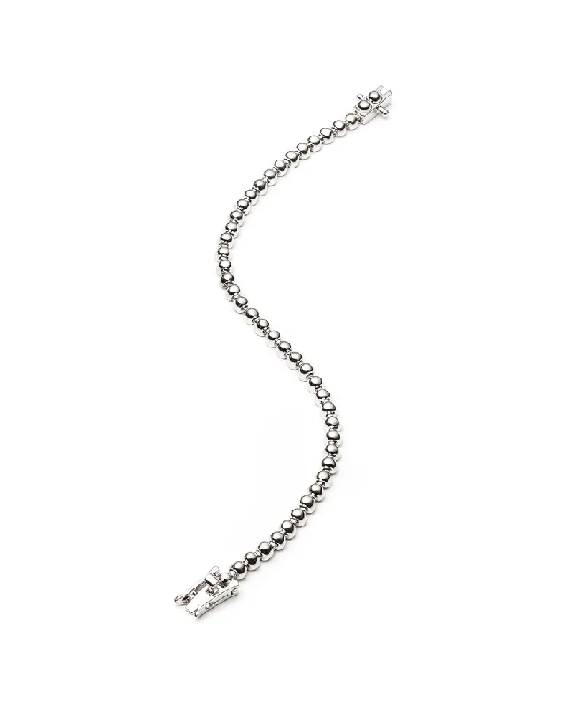 Premium Jewelry At Promotional Prices – Shine Today Eddie Borgo Rhodium Plated Dome Tennis Bracelet