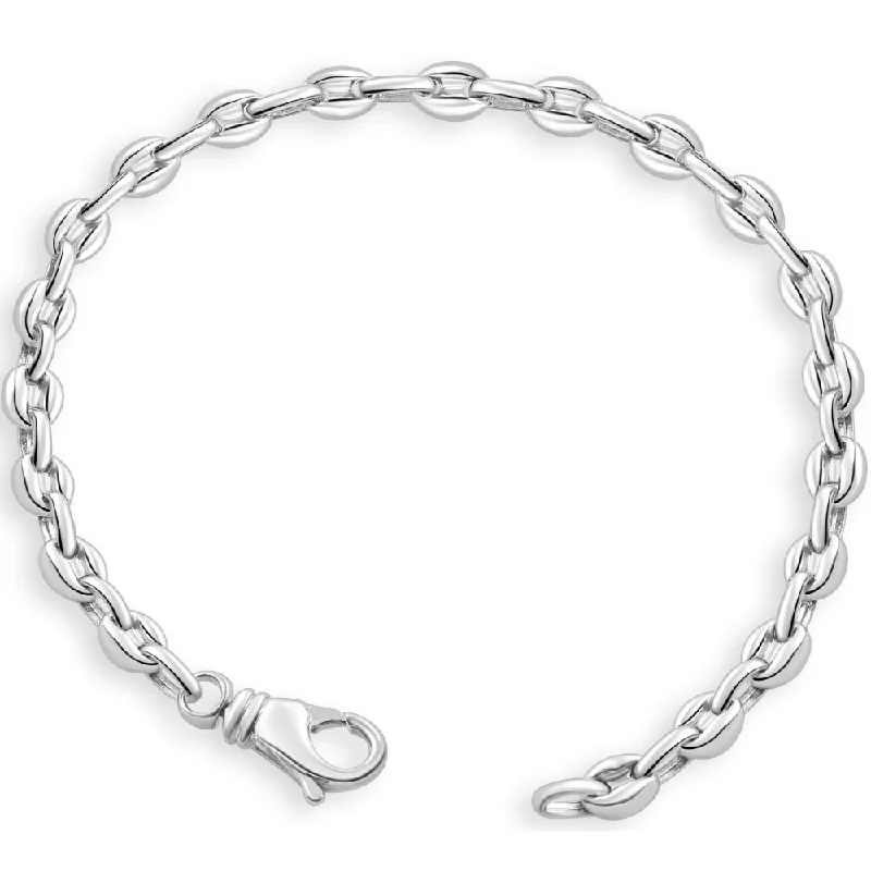 Jewelry Sale – Exclusive Styles At Lower Prices Men's 14k Gold (18gram) or Platinum (33gram) 5.5mm Link Bracelet 8.5"