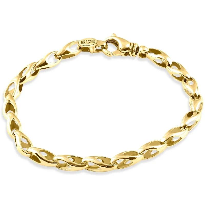 Best-Selling Jewelry Now Available At Special Deals Men's 14k Gold (19gram) or Platinum (31gram) 5.5mm Link Bracelet 8.25"