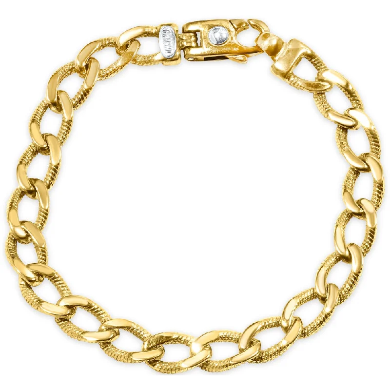 Shop Fine Jewelry With Amazing Deals Men's Braided Link 14k Gold (30gram) or Platinum (49gram) 8.5mm Bracelet 8"