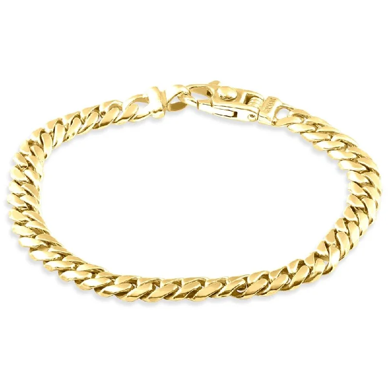 Stunning Jewelry At A Fraction Of The Price Men's Cuban 14k Gold (31gram) or Platinum (49gram) 6.5mm Link Bracelet 8.5"