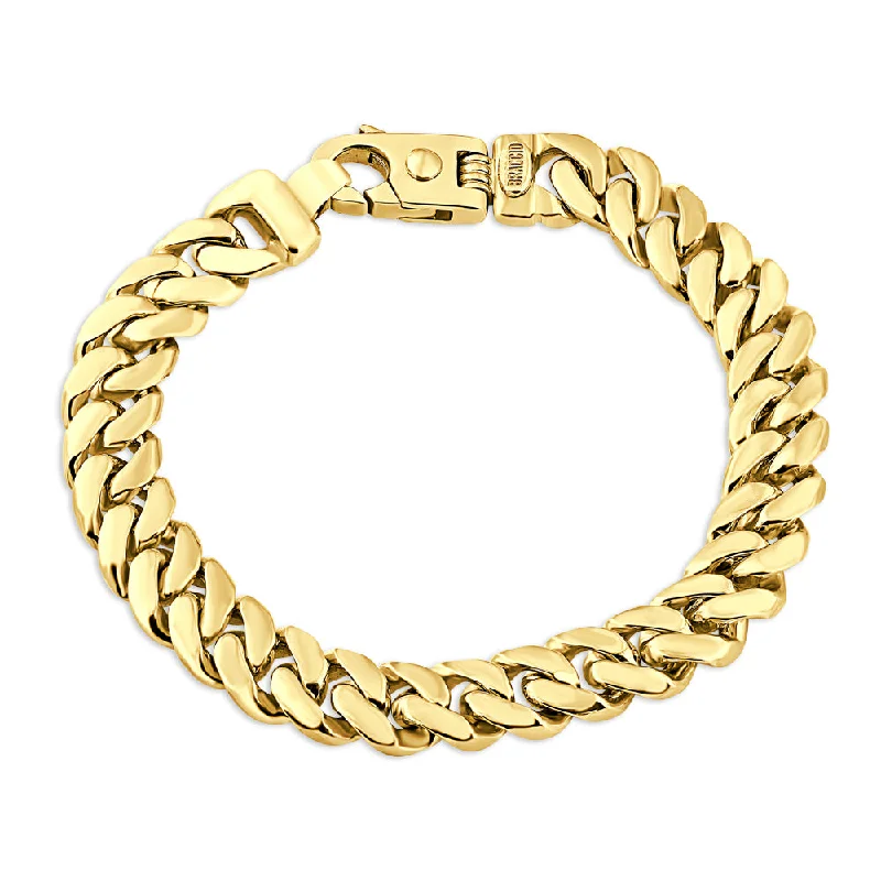 Affordable Luxury Jewelry – Style At A Great Price Men's Cuban Link 14k Gold (72gram) or Platinum (115gram) 10mm Bracelet 8.5"