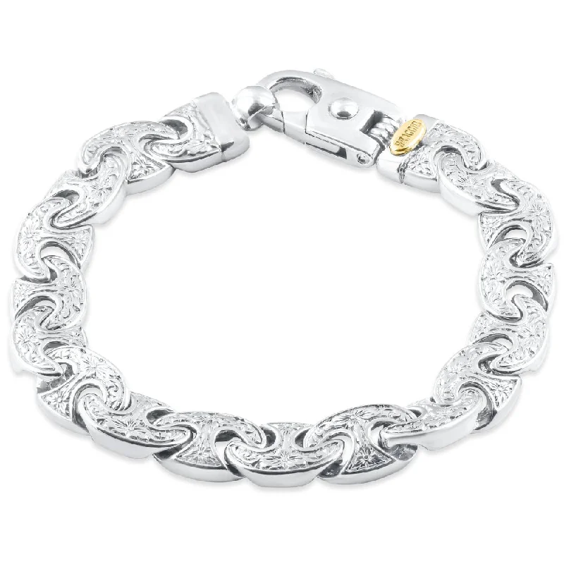 The Biggest Jewelry Sale Of The Year Is Here Men's Designed Link 14k Gold (63gram) or Platinum (118gram) 11mm Bracelet 8.75"