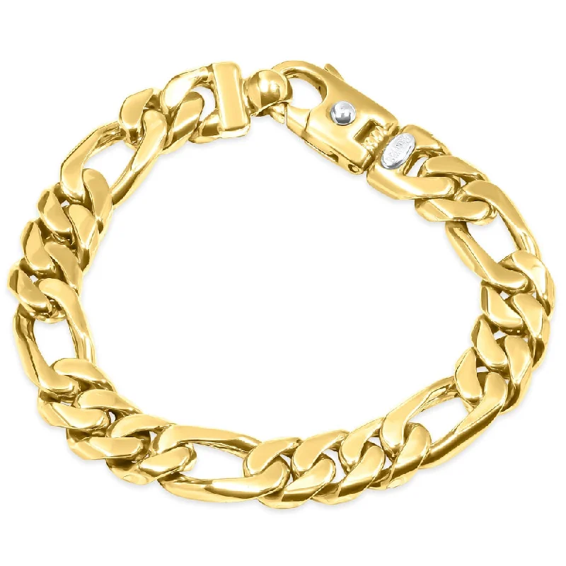 Fine Jewelry, Limited-Time Offers Available Men's Figaro 14k Gold (62gram) or Platinum (99gram) 9.5mm Link Bracelet 8.5"