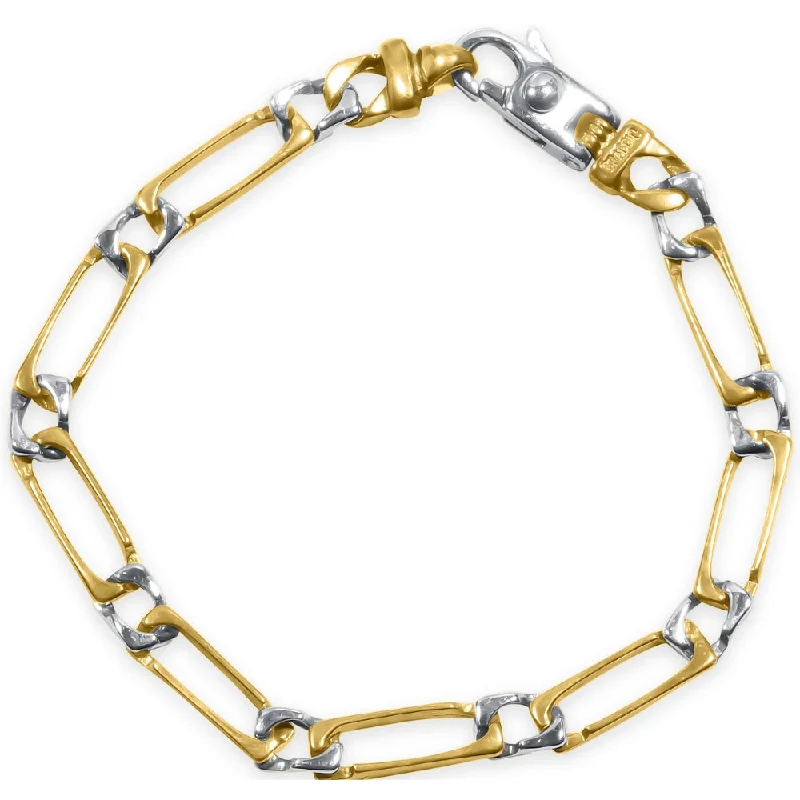 Discounted Jewelry For A Glamorous Look Men's Link 14k Gold (12gram) or Platinum (19gram) 5.5mm Bracelet 8"