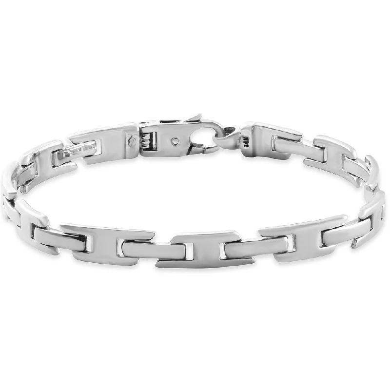 Special Jewelry Deals – Upgrade Your Collection Men's Link 14k Gold (28gram) or Platinum (46gram) 6.5mm Bracelet 8.5"