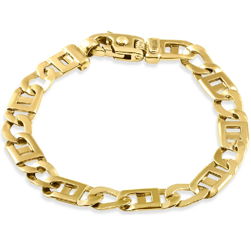 Don't Miss These Dazzling Jewelry Discounts Men's Link 14k Gold (28gram) or Platinum (46gram)  Bracelet 8.5"