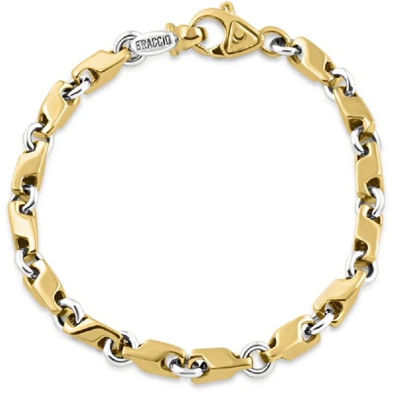 Trending Jewelry Styles Now At Limited-Time Discounts Men's Link 14k Gold (30gram) or Platinum (48gram) 5mm Bracelet 8.5"