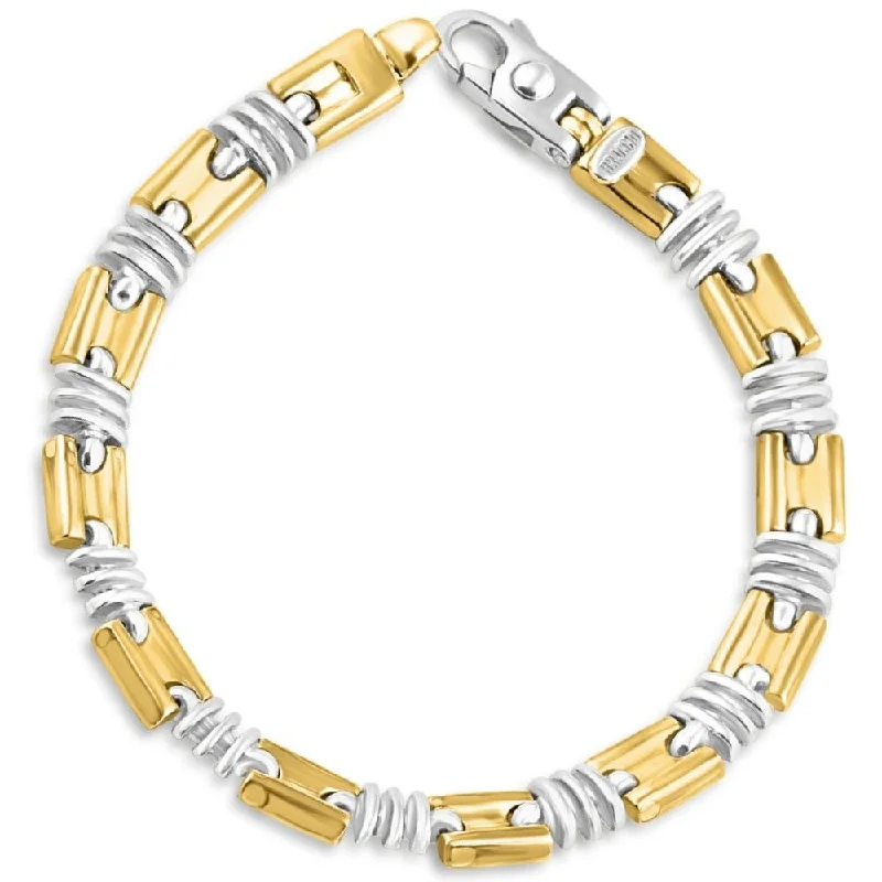 Premium Jewelry Now Available At Special Discounts Men's Link 14k Gold (35gram) or Platinum (56gram) 8mm Bracelet 8.25"