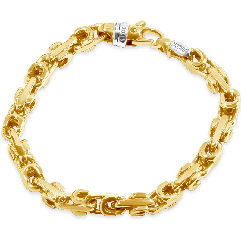 Bestselling Jewelry Now On Sale – Elevate Your Look Men's Link 14k Gold (55gram) or Platinum (89gram) 7.5mm Bracelet 8.5"