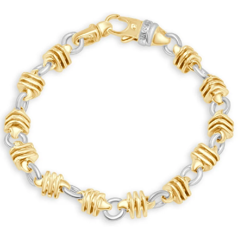 Premium Jewelry Now Available At Special Discounts Men's Link 14k Gold (58gram) or Platinum (94gram) 8-9mm Bracelet 8.75"