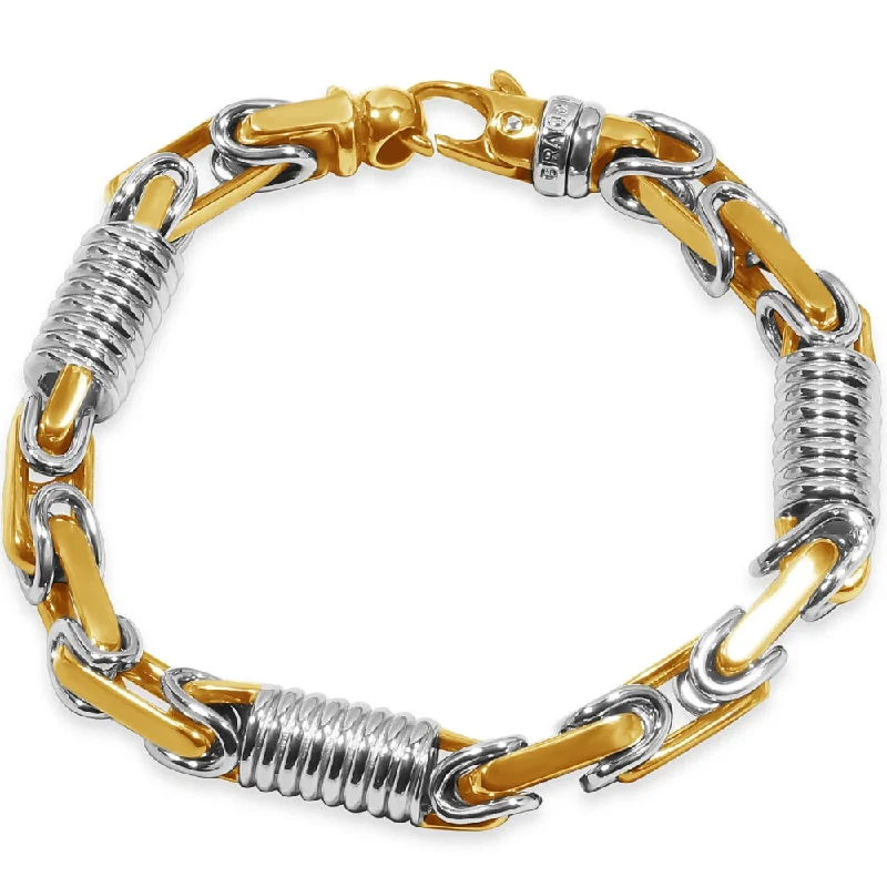 Dainty And Elegant Jewelry Now At Reduced Prices Men's Link 14k Gold (72gram) or Platinum (115gram) 7-9mm Bracelet 8.75"