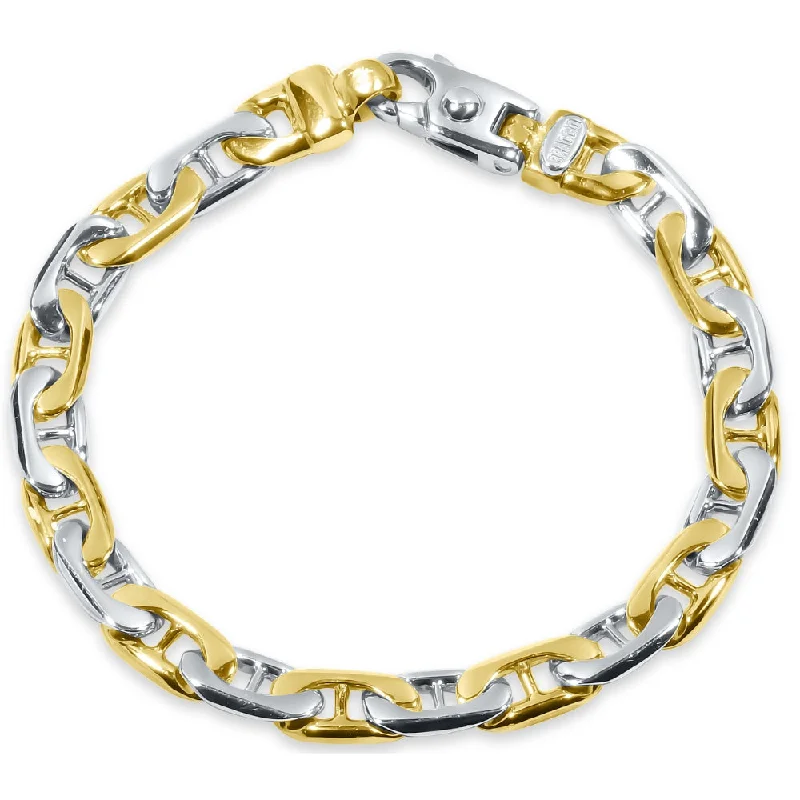 Exclusive Gemstone Jewelry At Special Prices Men's Marine Link 14k Gold (32gram) or Platinum (52gram) 7.5mm Bracelet 8"