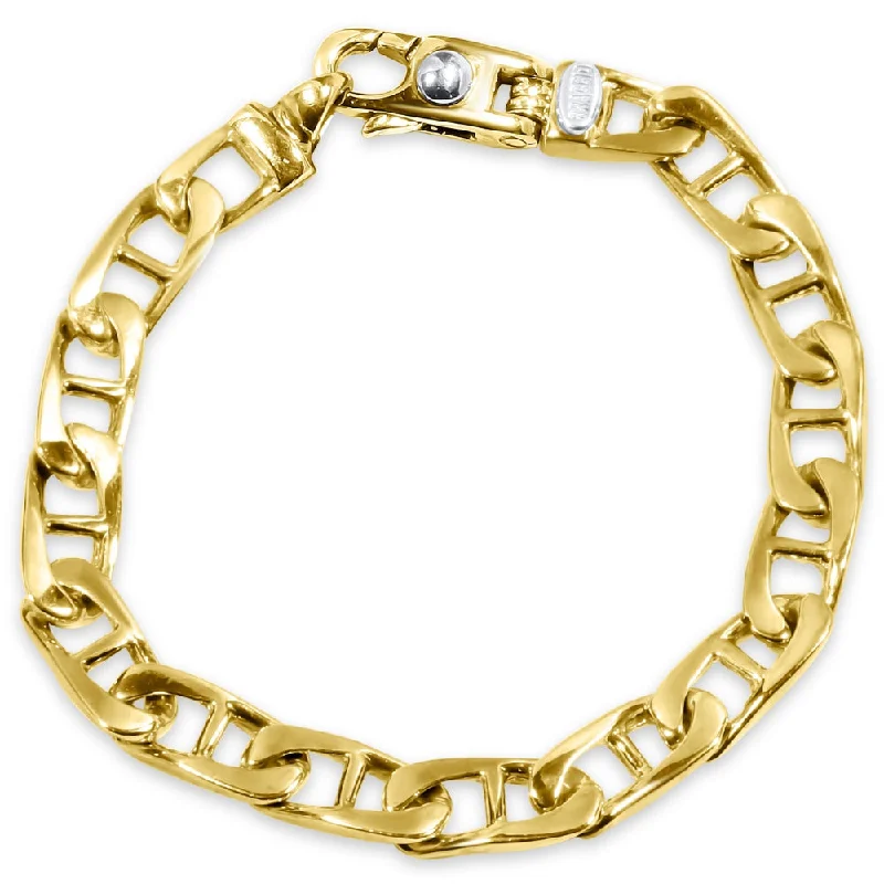 Bold And Beautiful Jewelry Now At Irresistible Prices Men's Marine Link 14k Gold (34gram) or Platinum (54gram) 8mm Bracelet 8.5" Bold And Beautiful Jewelry Now At Irresistible Prices Men's Marine Link 14k Gold (34gram) or Platinum (54gram) 8mm Bracelet 8.5"