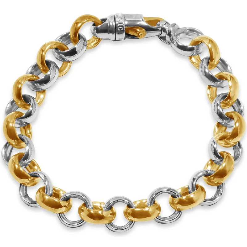 Get The Jewelry You Love At A Price You Love Men's Rolo Link 14k Gold (59gram) or Platinum (96gram) 11.5mm Bracelet 8.5"