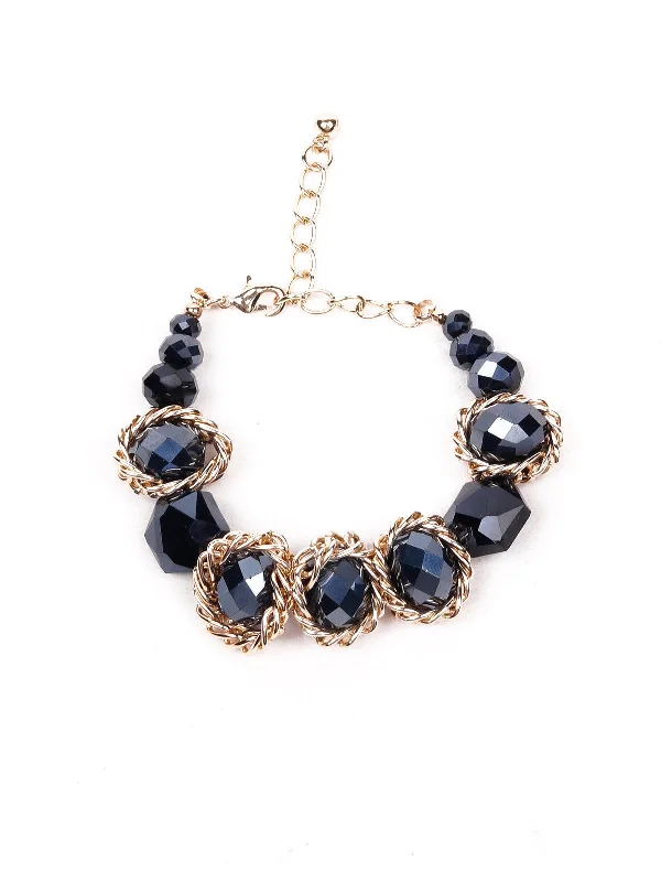 Premium Jewelry At Special Low Prices For A Limited Time Odette Women Navy Blue Minimalistic Statement Bracelet