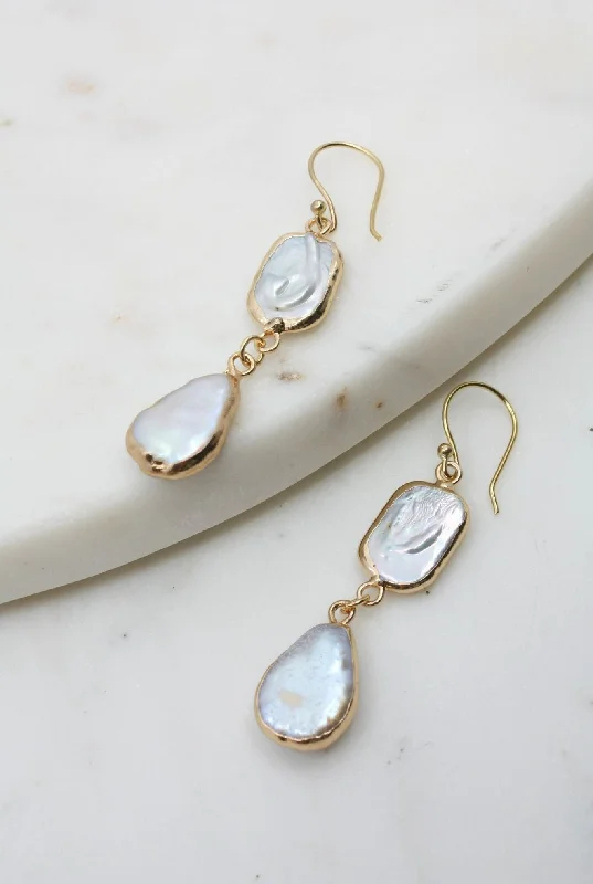 Rome Earring in Pearl