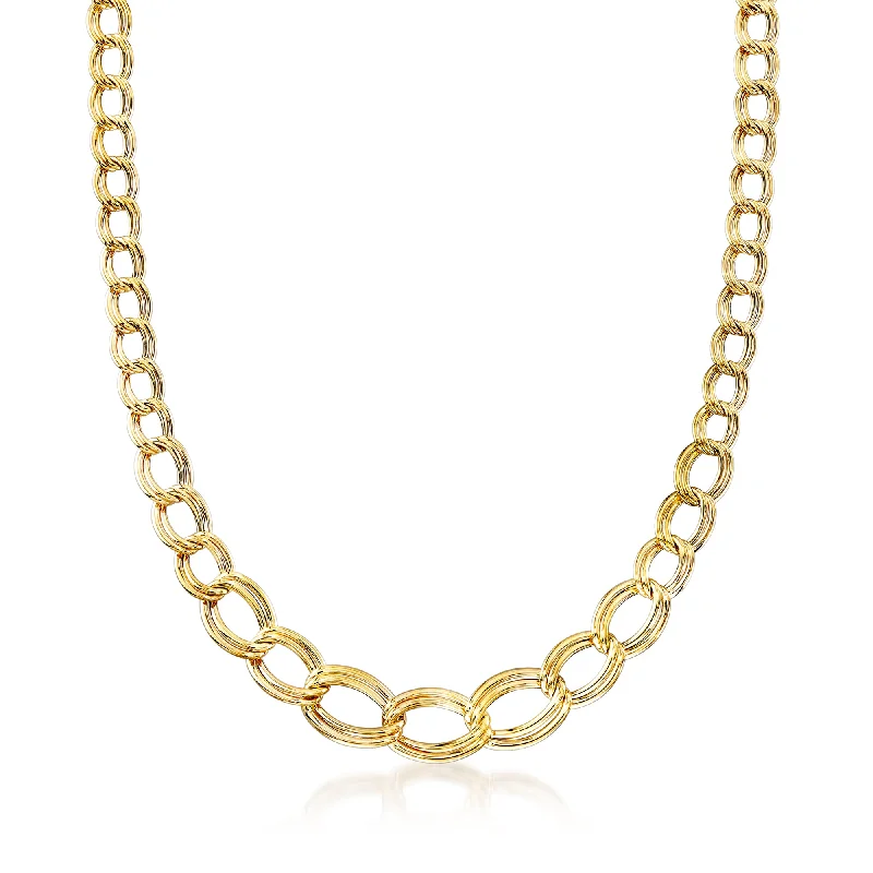 Ross-Simons Italian 14kt Yellow Gold Link Necklace