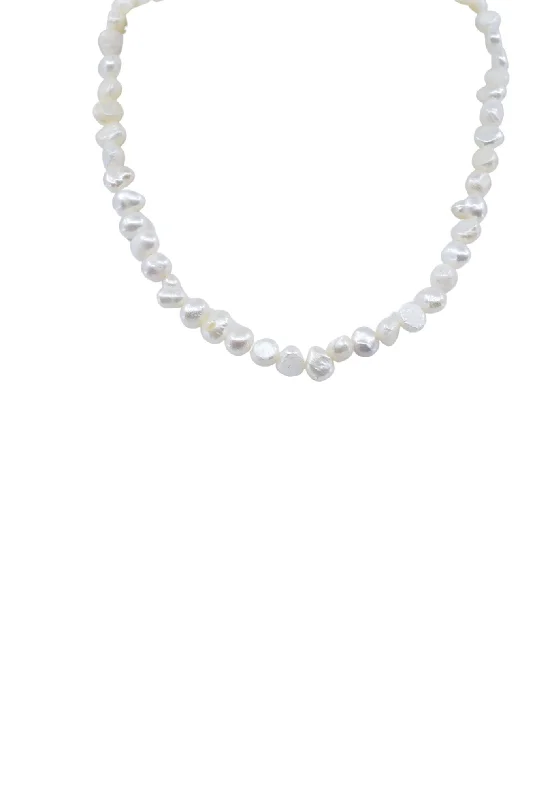 Simple Baroque Pearl Necklace