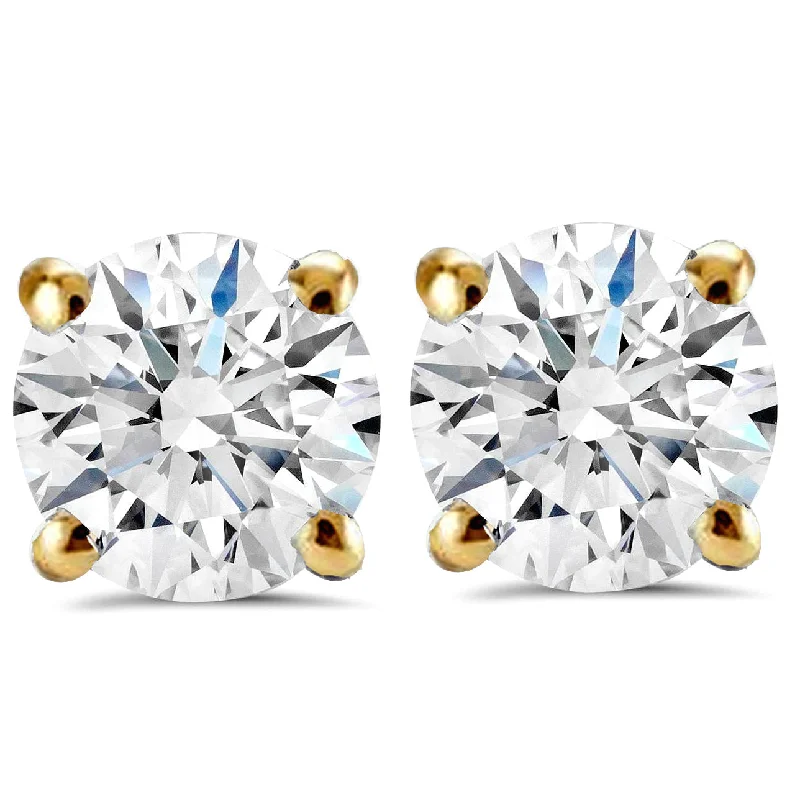 Shop Dazzling Jewelry With Special Promotional Discounts 1 Carat (ctw) Diamond Studs in 14k White or Yellow Gold Lab Grown