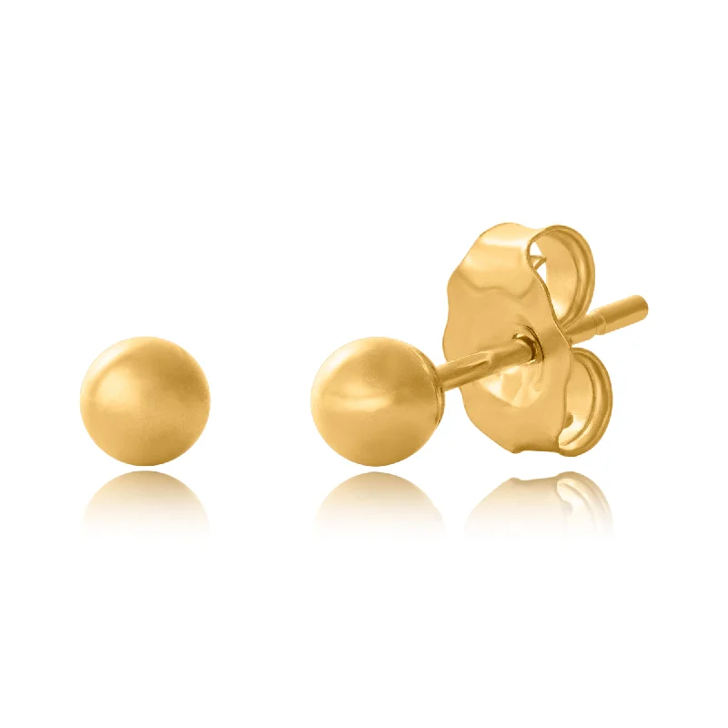 Sparkle For Less – Shop Jewelry Deals Now 14K Yellow Gold 3MM Ball Studs