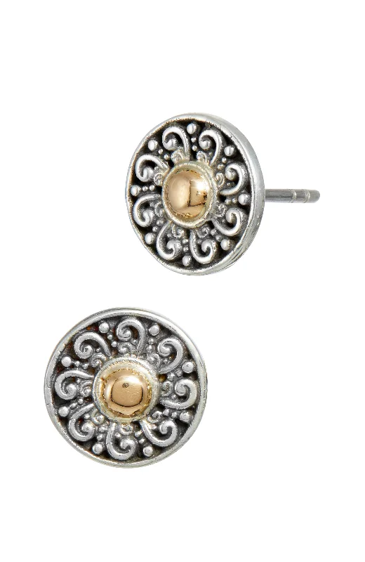 Unmissable Jewelry Discounts – Elevate Your Look For Less 18K Rose Gold & Sterling Silver Bali Circle Stud Earrings