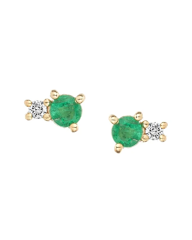 Don't Miss Out On Jaw-Dropping Jewelry Discounts Adina Reyter 14K 0.86 ct. tw. Diamond & Emerald Amigos Earrings