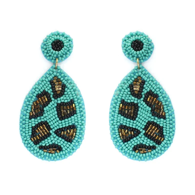 Trending Jewelry Styles Now At Limited-Time Discounts Aqua Cami Leopard Earrings