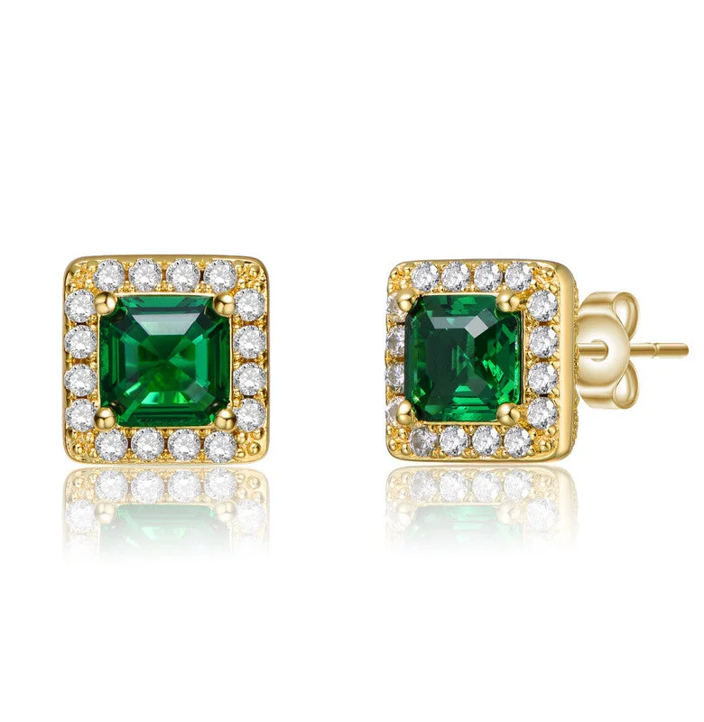 Premium Jewelry Now Available At Special Discounts Classy Halo Square Stud Earrings