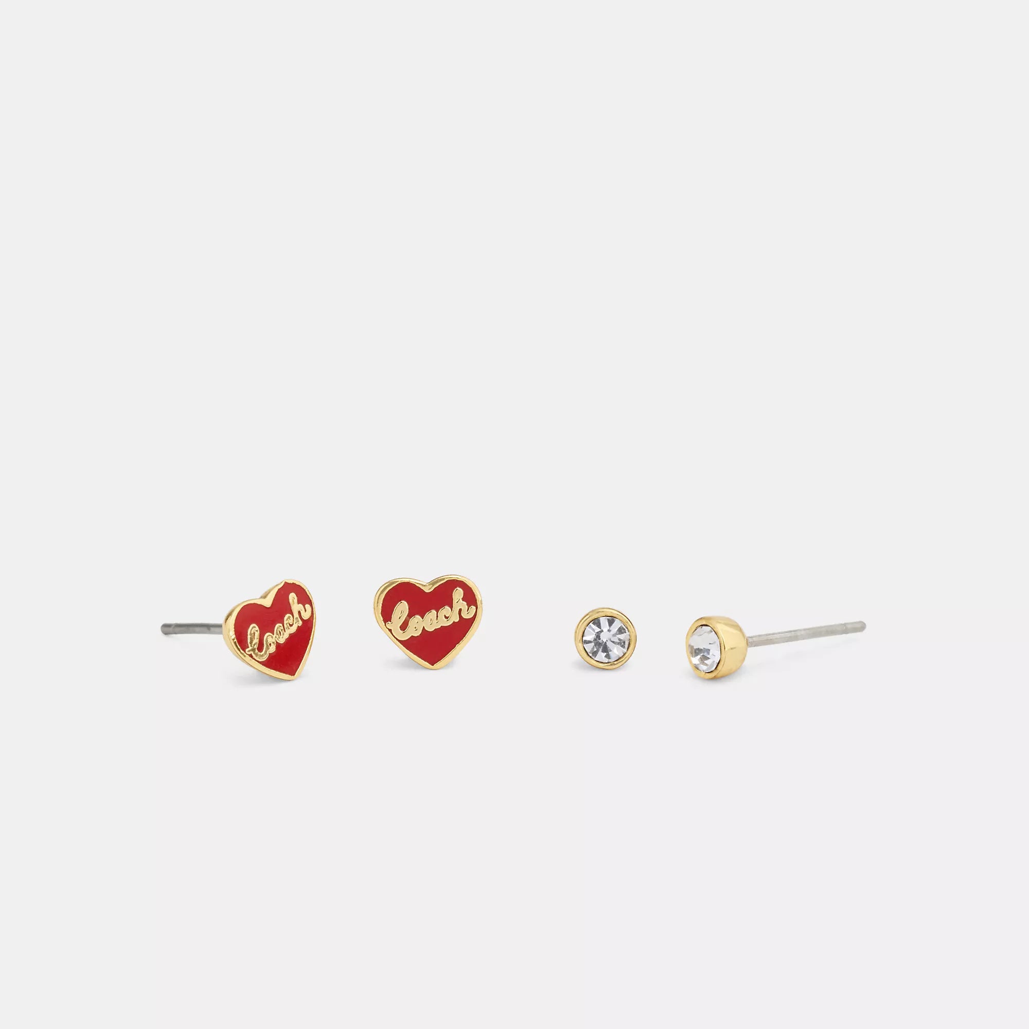 Upgrade Your Jewelry Collection For Less Coach Outlet Heart Stud Earrings Set