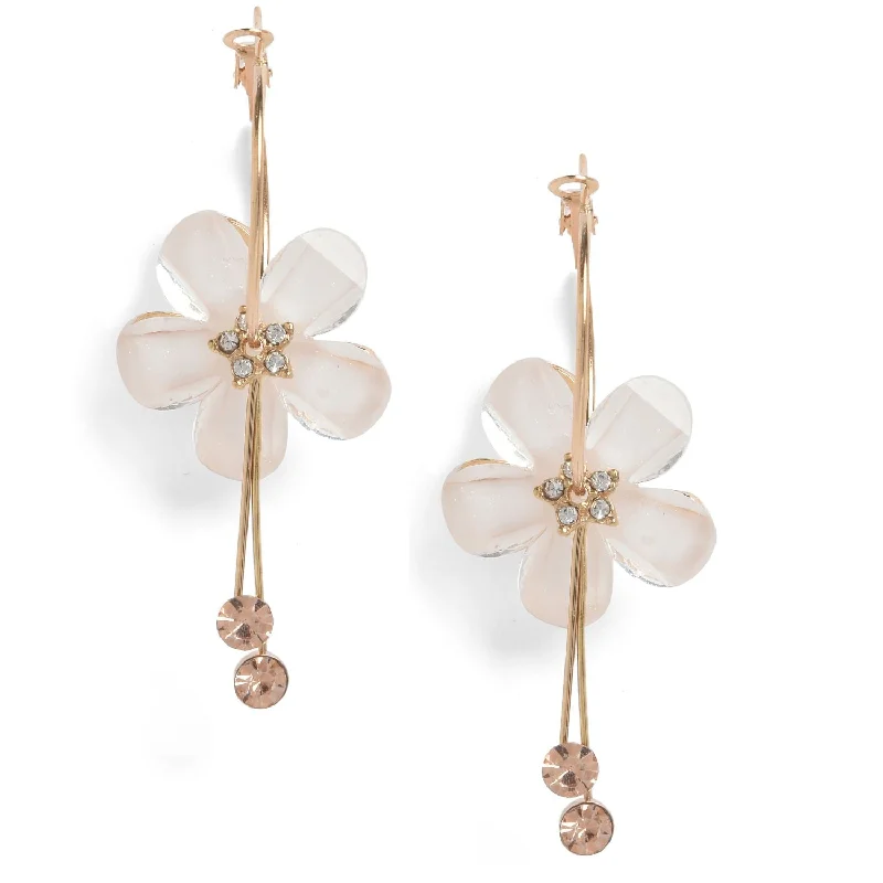 Last Chance To Grab Your Favorite Jewelry At A Discount Floral White Earrings