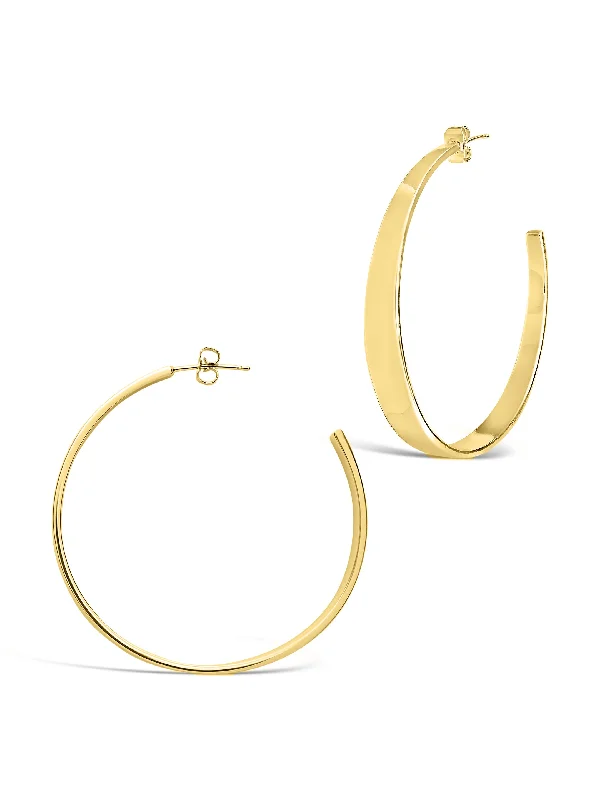 Flash Jewelry Sale – Get Stunning Pieces At Low Prices Graduating Hoop Earrings-Gold