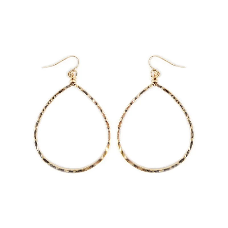 Flash Sale On Stunning Jewelry – Don't Miss Out Hammer Oval Gold Hoop Earrings