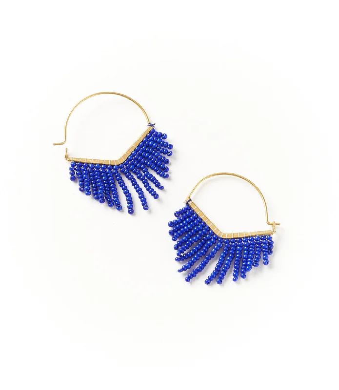 Huge Markdowns On Premium Jewelry Styles Kalapriya Earrings - Navy Chevron