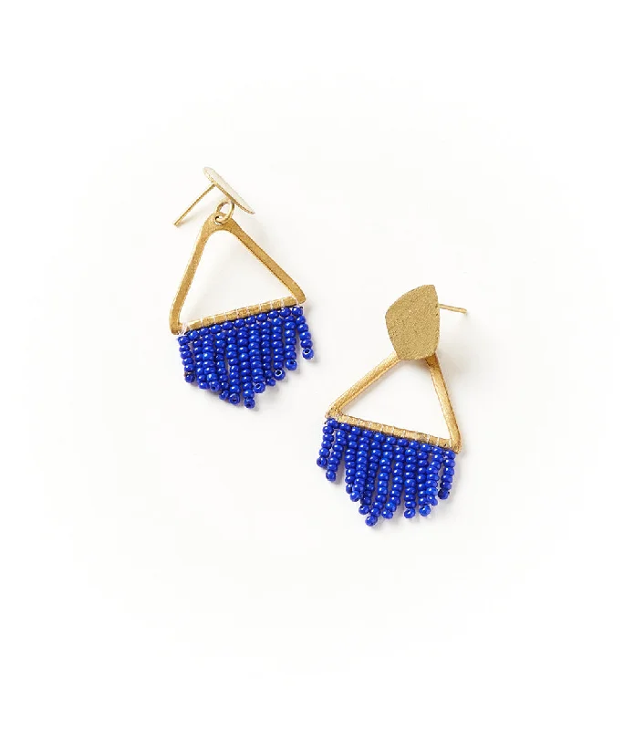 High-Quality Jewelry At A Fraction Of The Cost Kalapriya Earrings - Navy Diamond