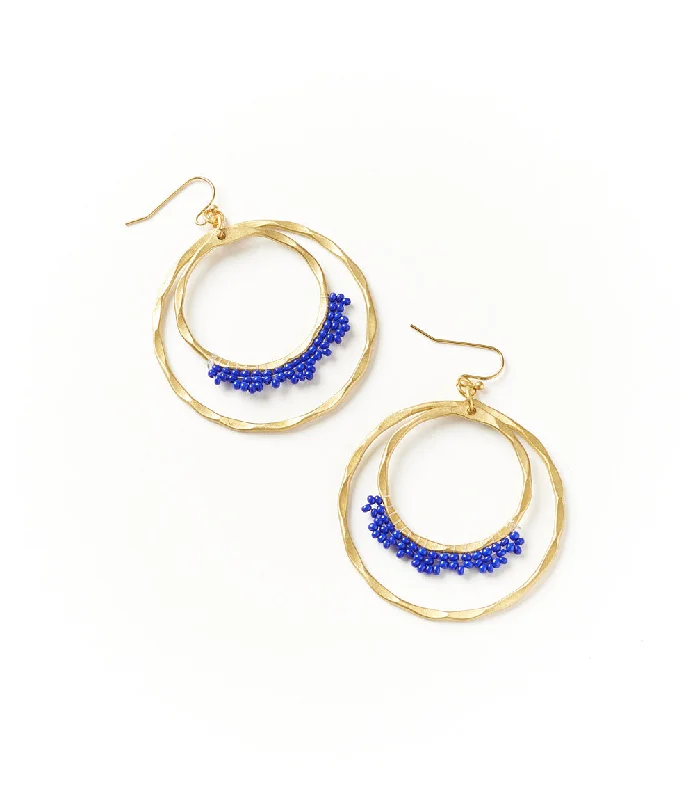 Elegant Designs, Unbeatable Discounts – Shop Jewelry Now Kalapriya Earrings - Navy Hoops