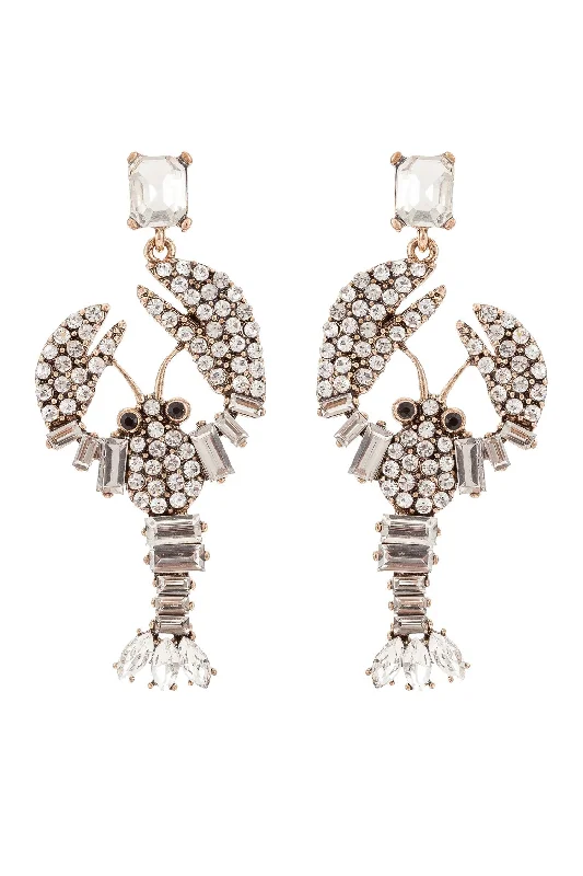 Exclusive Jewelry Offers – Shine For Less Lobster Earrings - Crystal