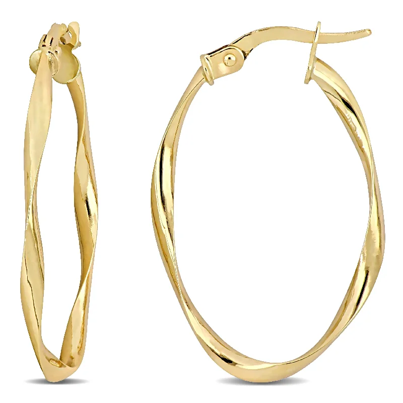 Exclusive Jewelry Markdowns – Limited-Time Offer Mimi & Max 19mmTwisted Hoop Earrings in 10k Yellow Gold