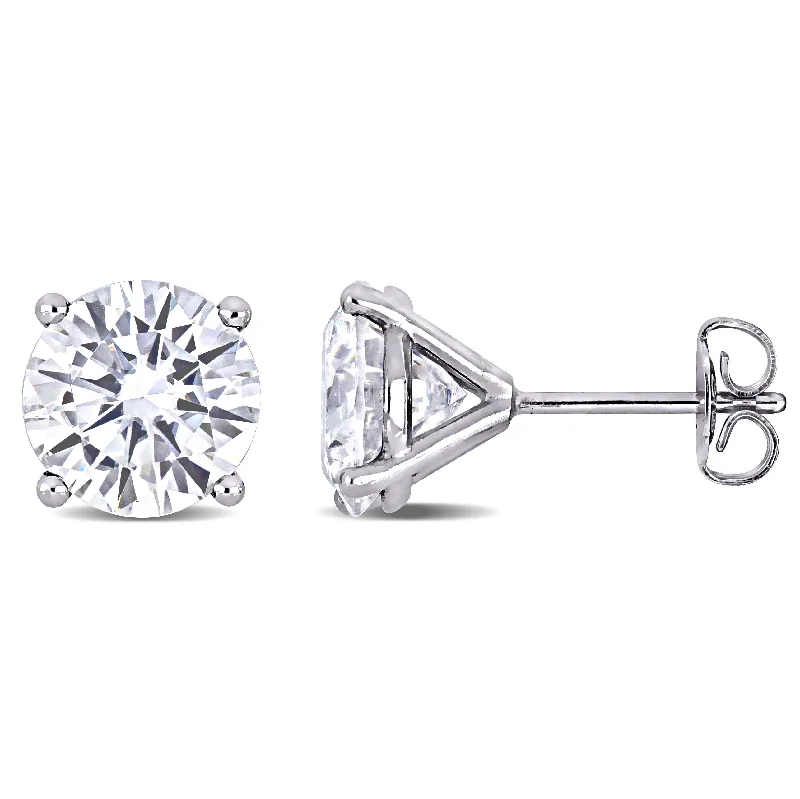 Buy More, Save More On Stunning Jewelry Pieces Mimi & Max 4ct DEW Created Moissanite Solitaire Stud Earrings in 14k White Gold