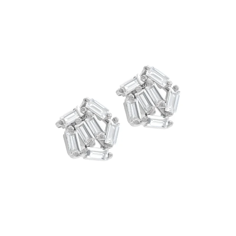 Dazzling Deals On Necklaces, Bracelets, And More Multi Shape Cluster Crystal Stud Earrings silver