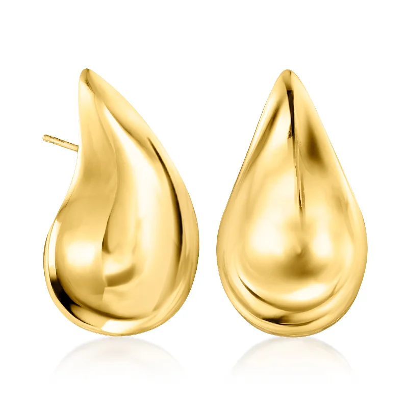 Sparkle On A Budget – Fine Jewelry For Less Ross-Simons Italian 14kt Yellow Gold Large Teardrop Earrings