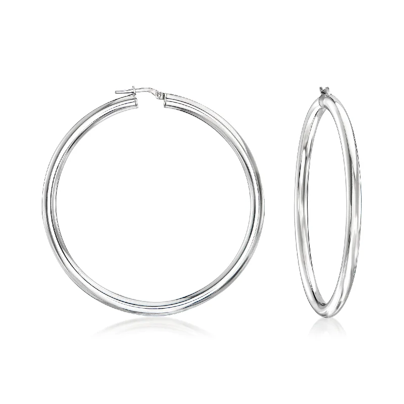 Elegant Jewelry Styles At Budget-Friendly Prices Ross-Simons Italian Sterling Silver Hoop Earrings