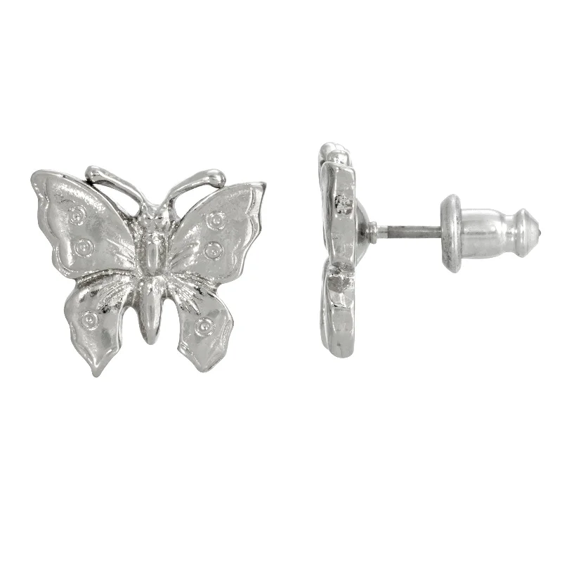 Shop Fine Jewelry With Amazing Deals 1928 Jewelry® Silver Tone Petite Butterfly Post Earrings