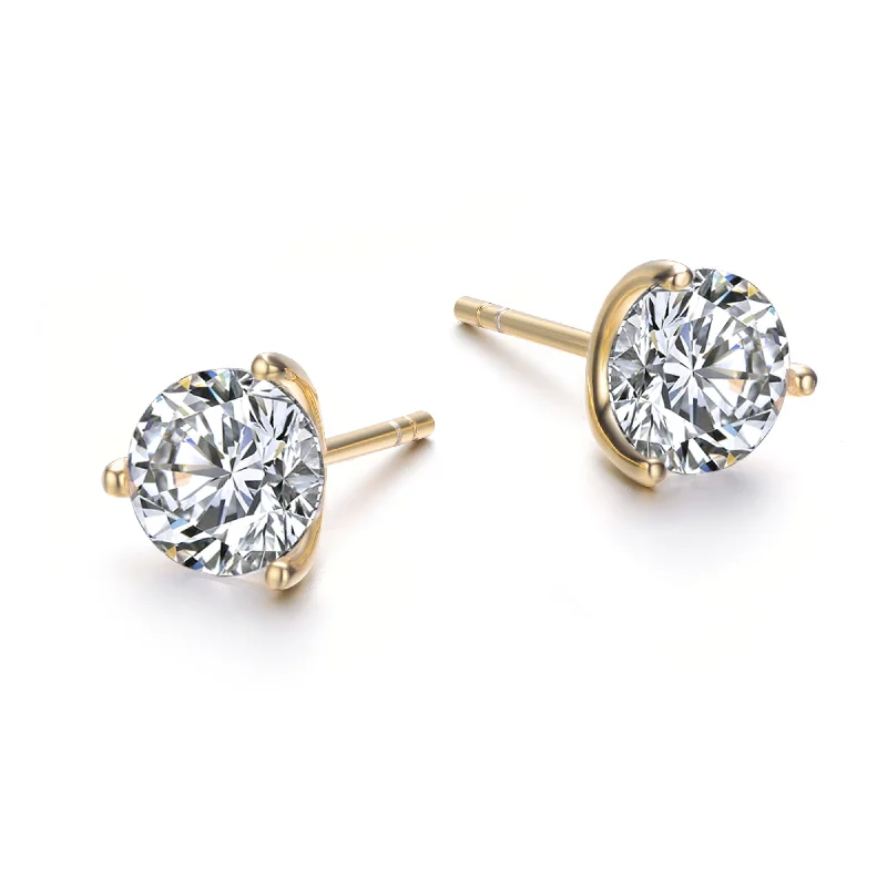 Your Perfect Accessory At The Perfect Price Sterling Silver 14k Yellow Gold Plated with 2.40ctw Lab Created Moissanite Earrings