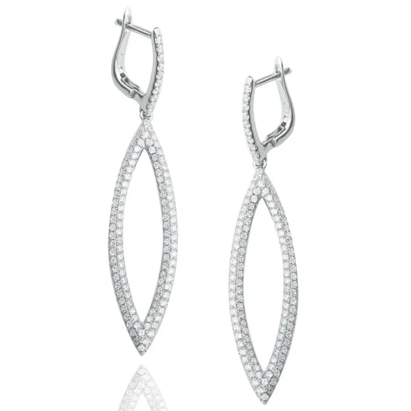 Huge Markdowns On Premium Jewelry Styles Suzy Levian Pave Cubic Zirconia Sterling Silver Long Earrings