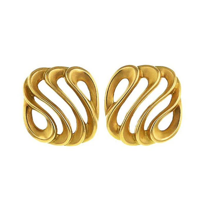 Luxury Meets Affordability – Jewelry Sale Now Live Tiffany & Co, by Angela Cummings,1980's earrings for non pierced ears in yellow gold