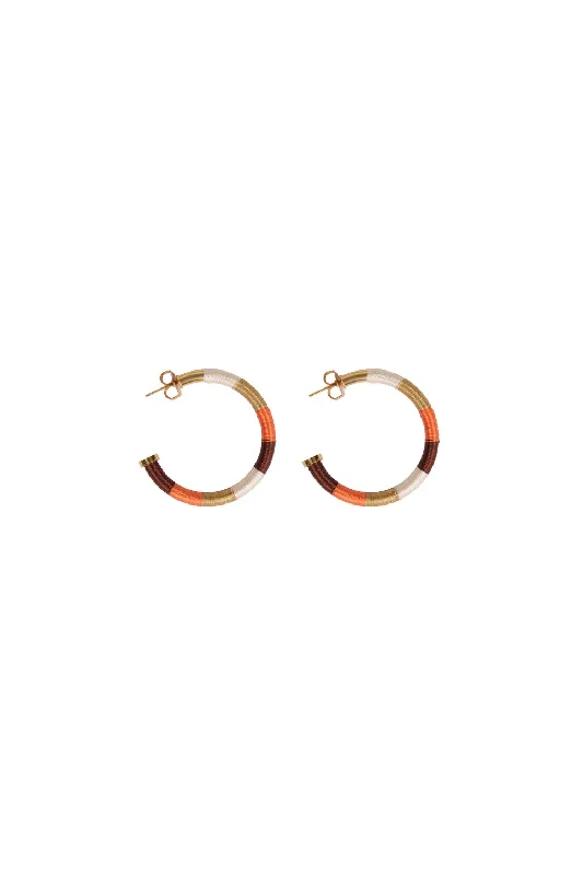 Final Call For Exquisite Jewelry At Reduced Rates Women's Golconda Hoop Earrings In Ivory/terra