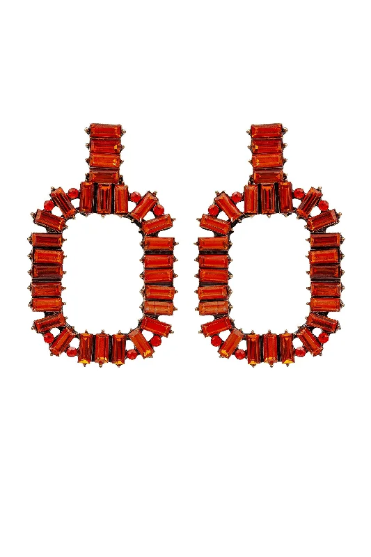 Shop Dazzling Rings, Earrings, And More At Special Discounts Zahara Red Statement Earrings