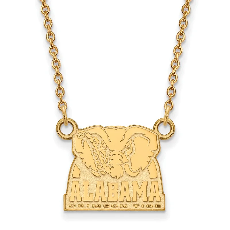 Unmissable Jewelry Clearance – Final Reductions 14k Gold Plated Silver U of Alabama Small Crimson Tide Necklace