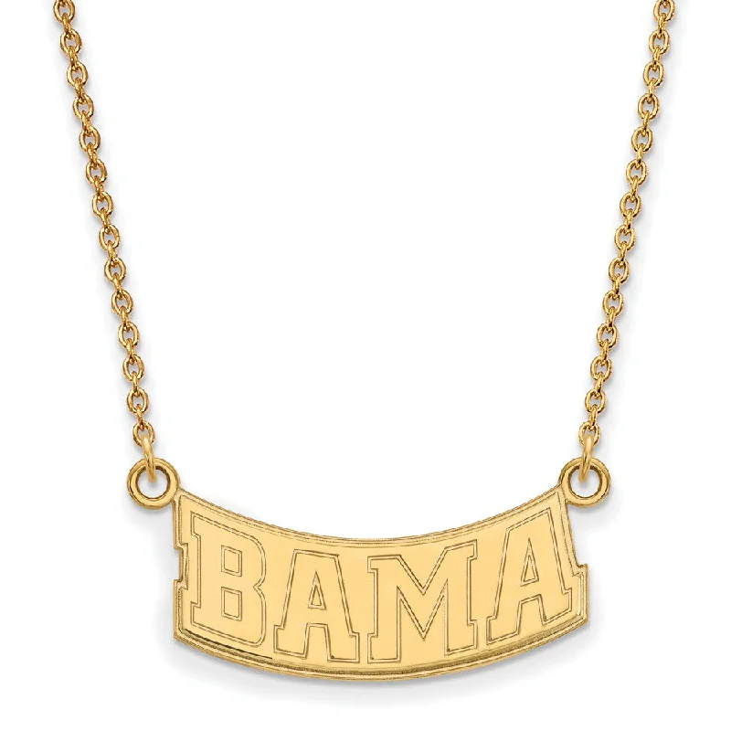 Grab Stylish Jewelry Before The Sale Ends 14k Gold Plated Silver U of Alabama Small Pendant Necklace